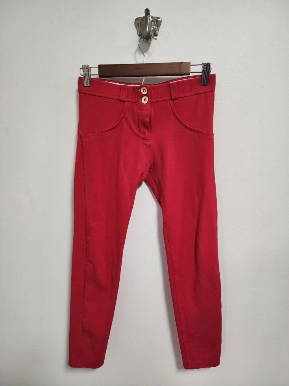 Freddy WRUP red core mid rise ankle pants S/4 - Picture 1 of 6